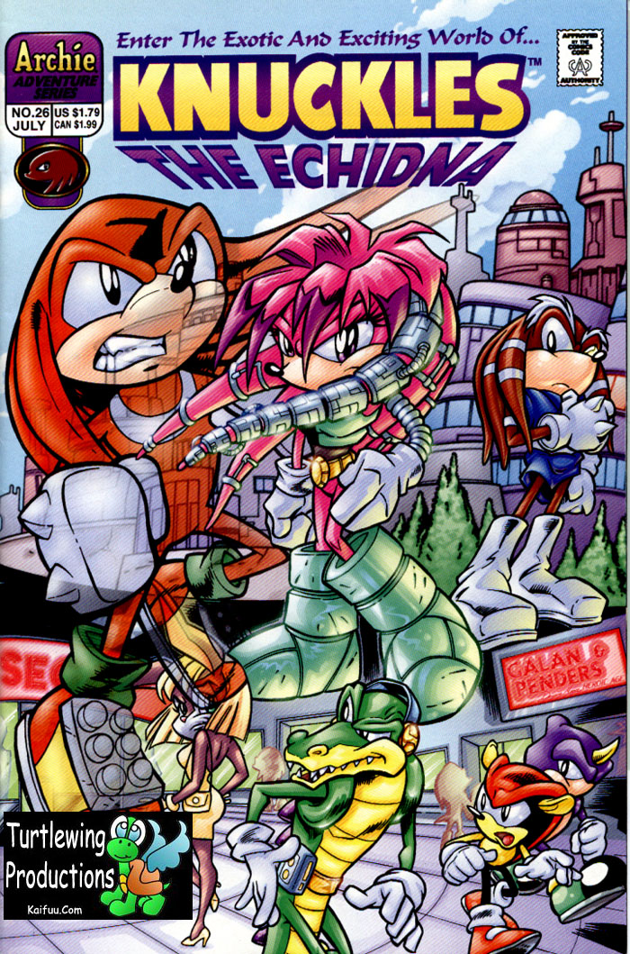 Knuckles - July 1999 Comic cover page